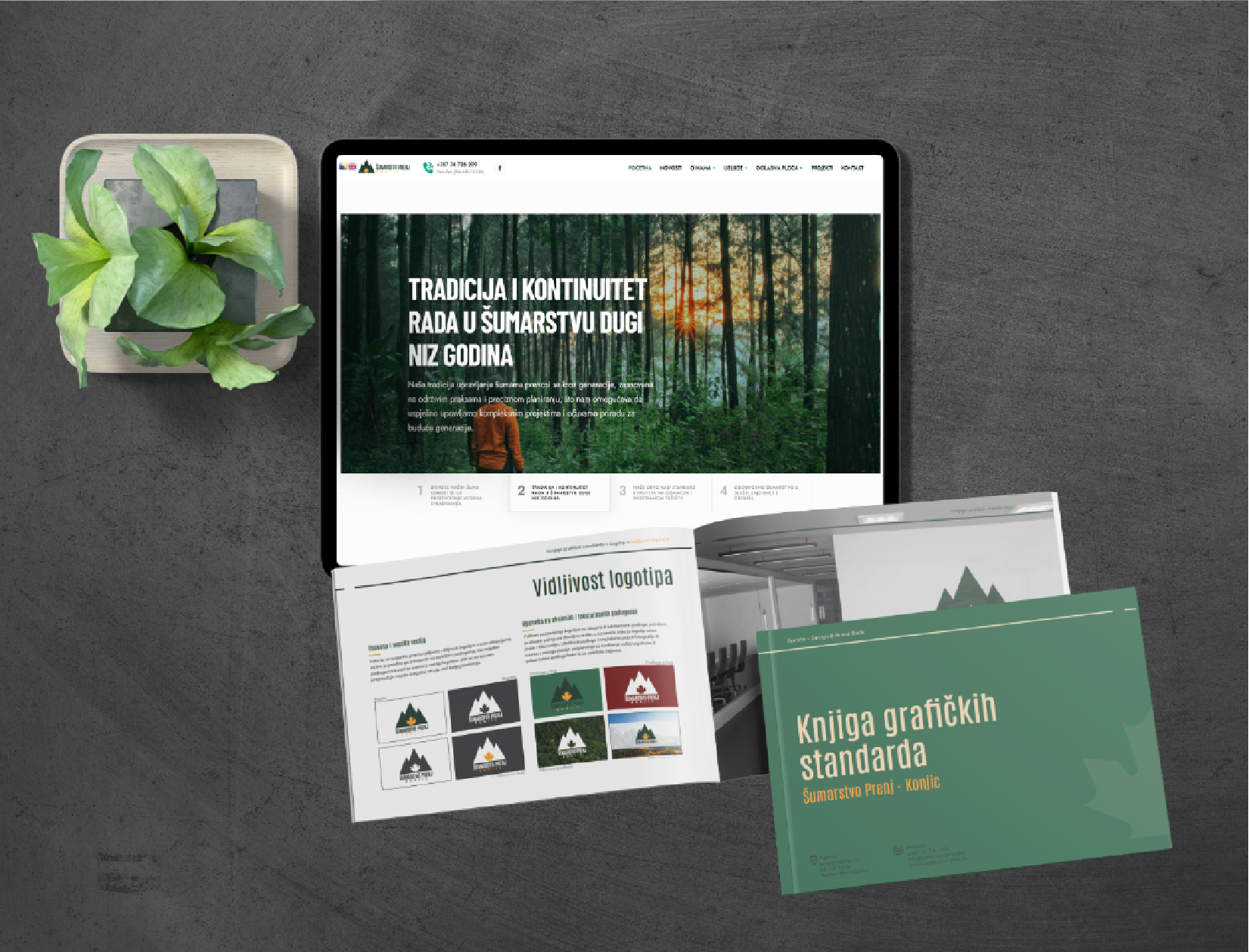 Brandbook and website Prenj Forestry